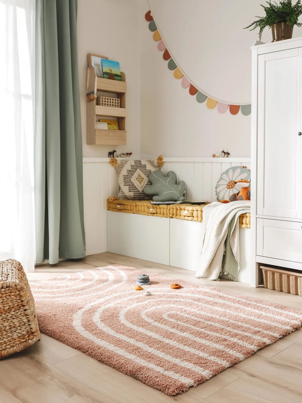Kinderteppich rosa 140x200 - Maisons Du Monde