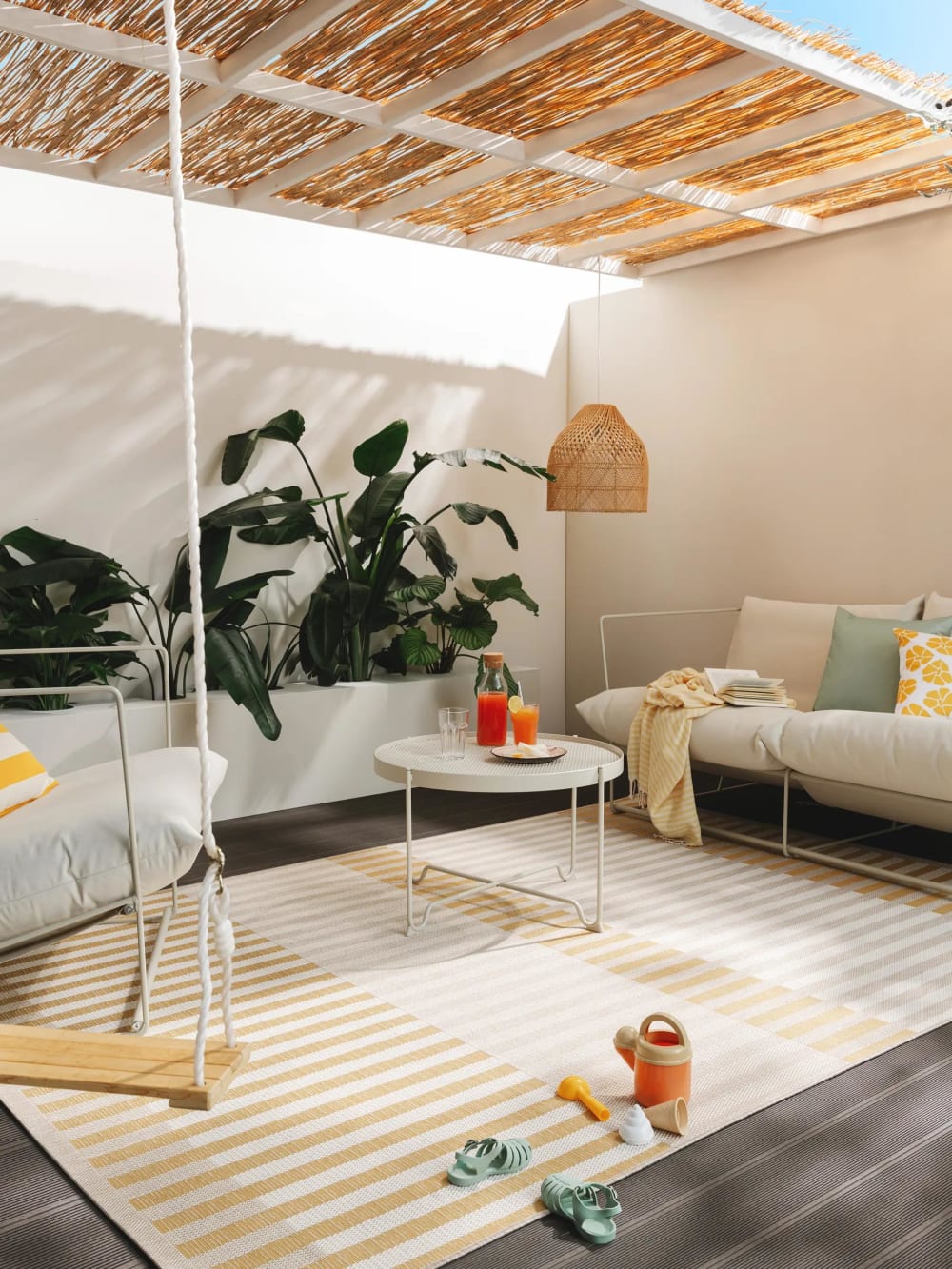 In- & Outdoor-Teppich beige/gelb 160x230 - Maisons Du Monde