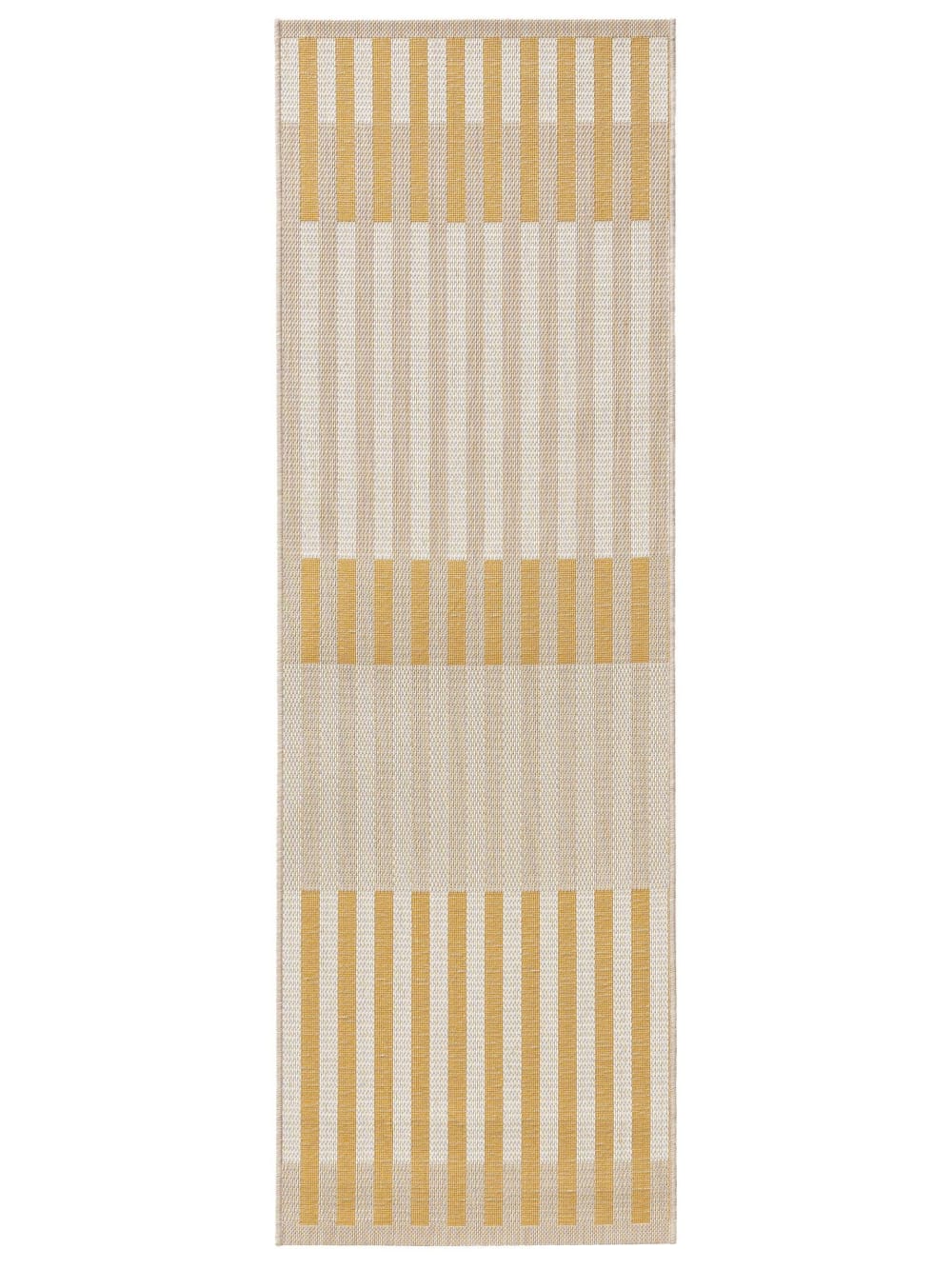 Tapis de couloir extérieur & intérieur beige/jaune 70x200