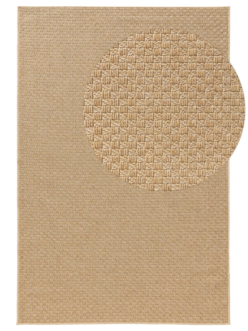 Tapis d'extérieur & intérieur beige 115x170