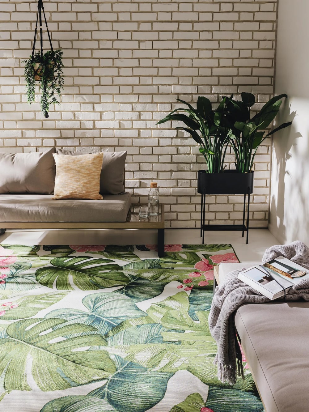 Tapis d'extérieur & intérieur multicouleur 80x165 - Maisons du Monde