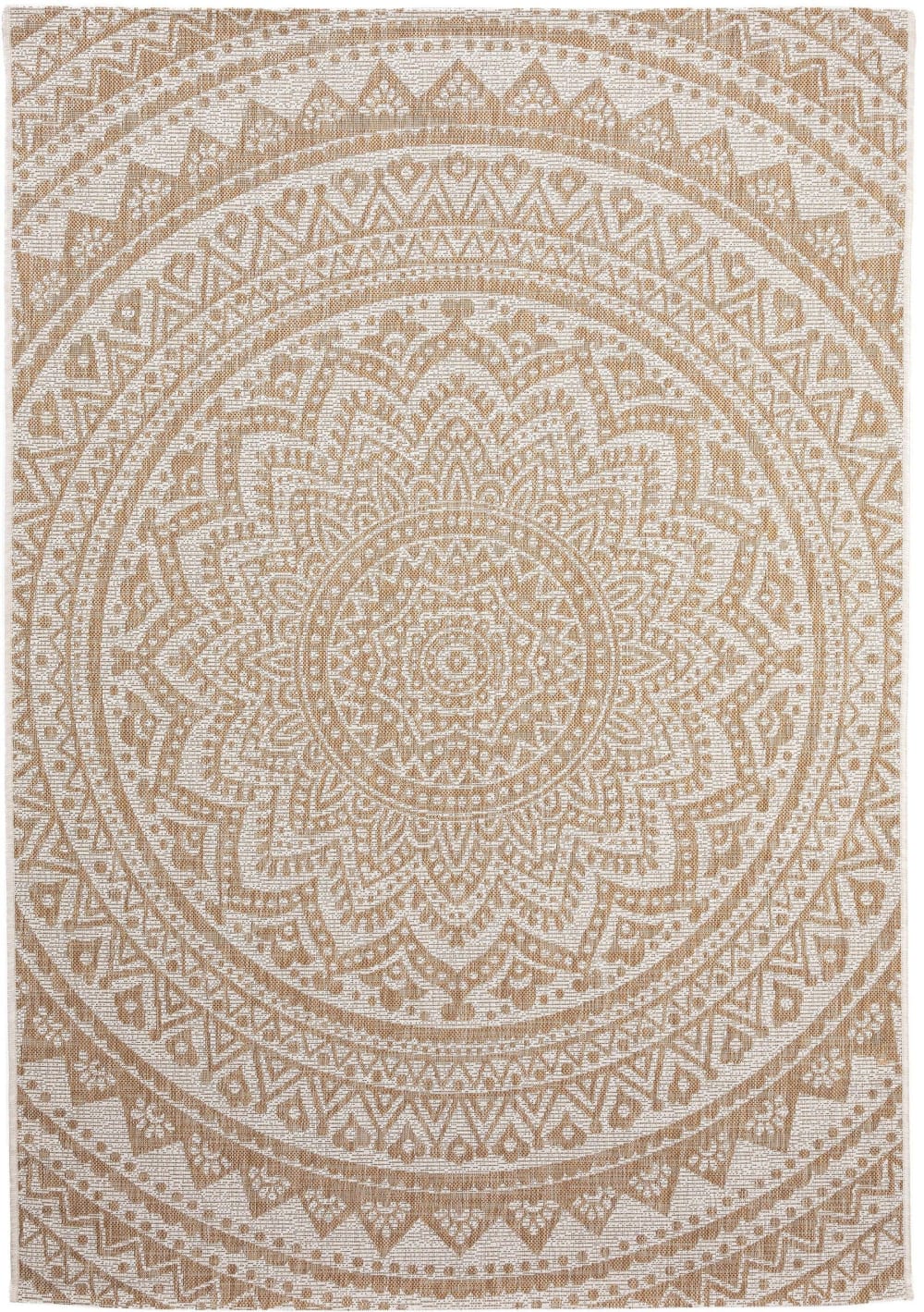 Tapis d'extérieur & intérieur crème/beige 120x170