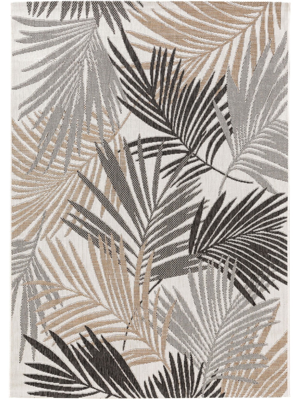 Tapis d'extérieur & intérieur noir 160x230