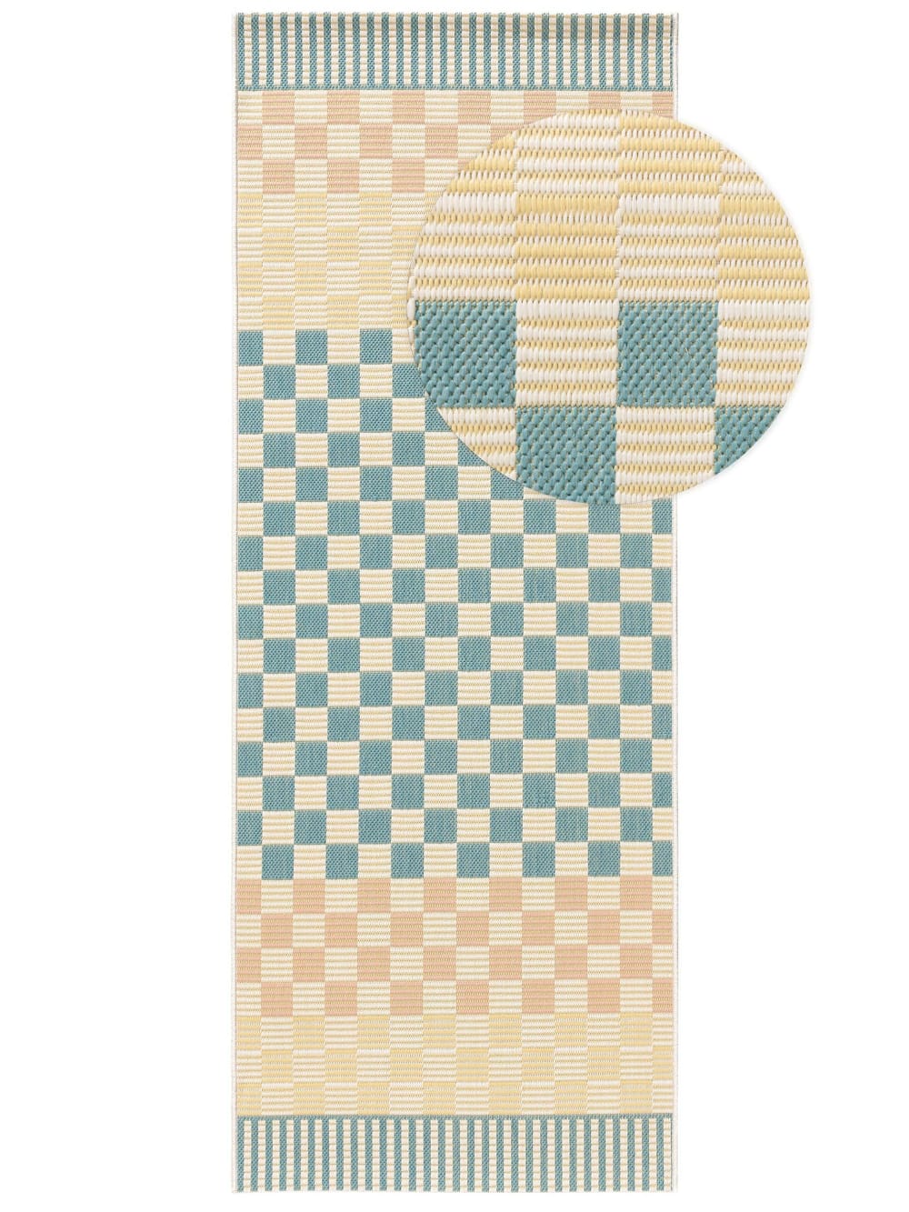 Tapis de couloir extérieur & intérieur multicouleur 80x200