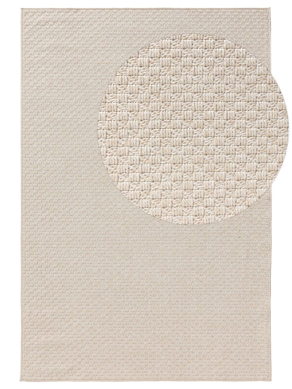 Tapis d'extérieur & intérieur crème 115x170