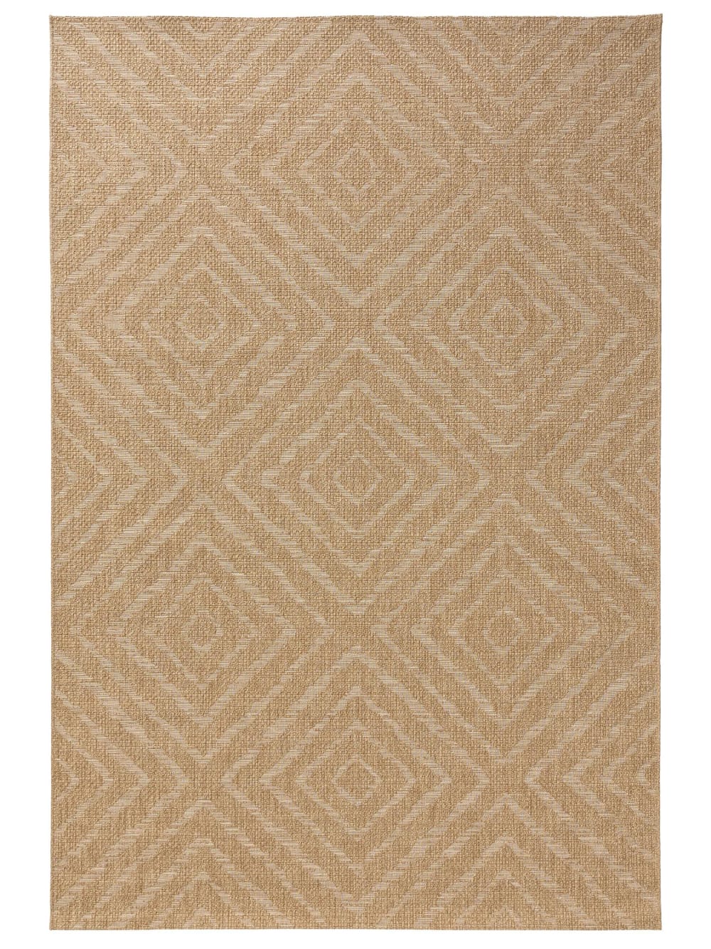 Benuta In- & Outdoor-Teppich hellbraun 120x170 style modern - Pvc - Polyvinlychlorid