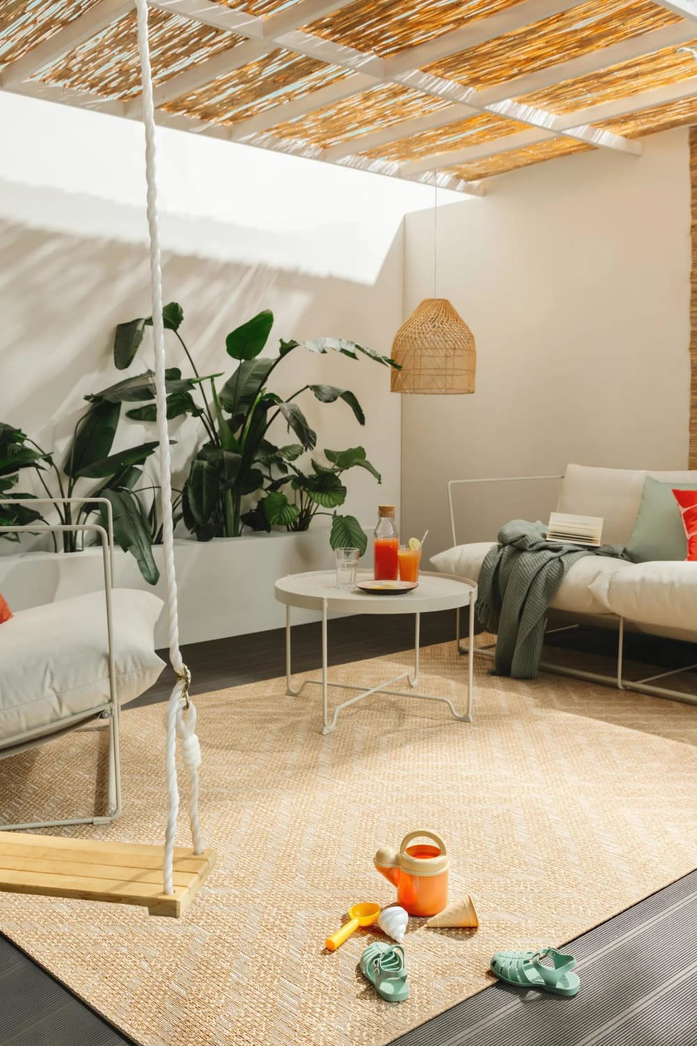 Tapis d'extérieur & intérieur marron clair 120x170 - Maisons du Monde