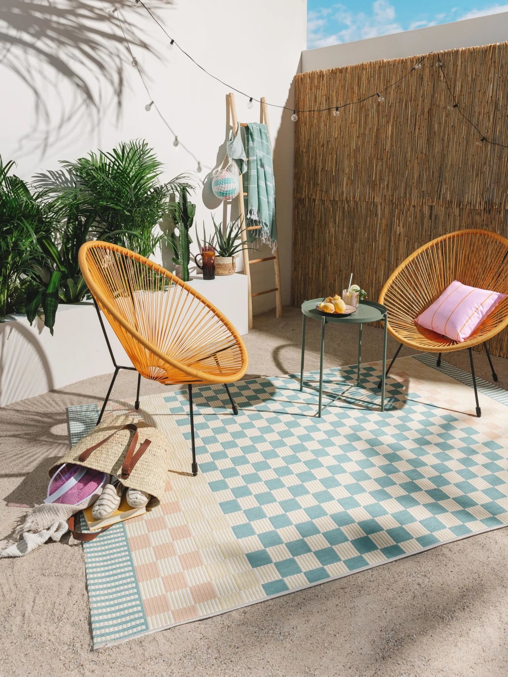 Tapis d'extérieur & intérieur multicouleur 200x290 - Maisons du Monde