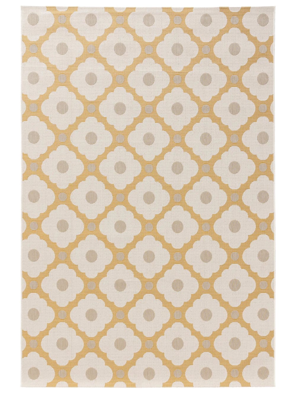 Benuta In- & Outdoor-Teppich beige/gelb 120x170 style vintage - Pvc - Polyvinlychlorid