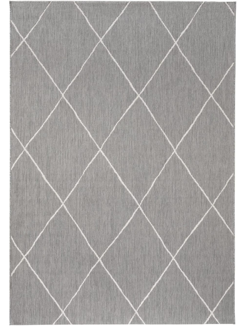 Benuta In- & Outdoor-Teppich grau 200x290 style modern - Pvc - Polyvinlychlorid