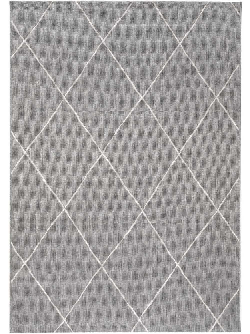 Tapis d'extérieur & intérieur gris 200x290