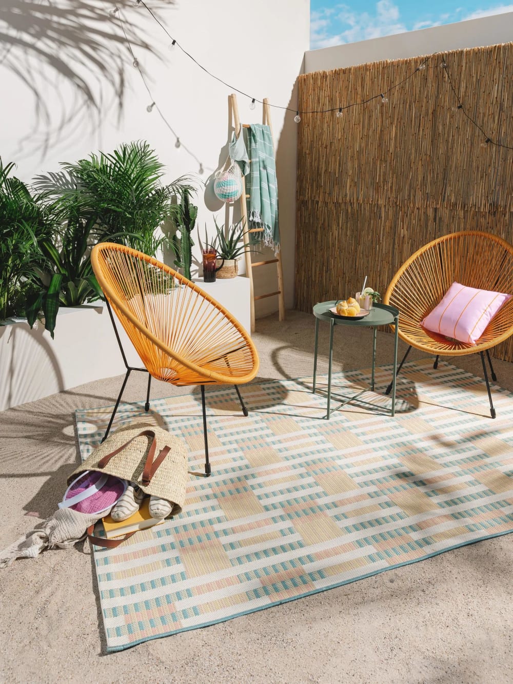 Tapis d'extérieur & intérieur multicouleur 120x170 - Maisons du Monde