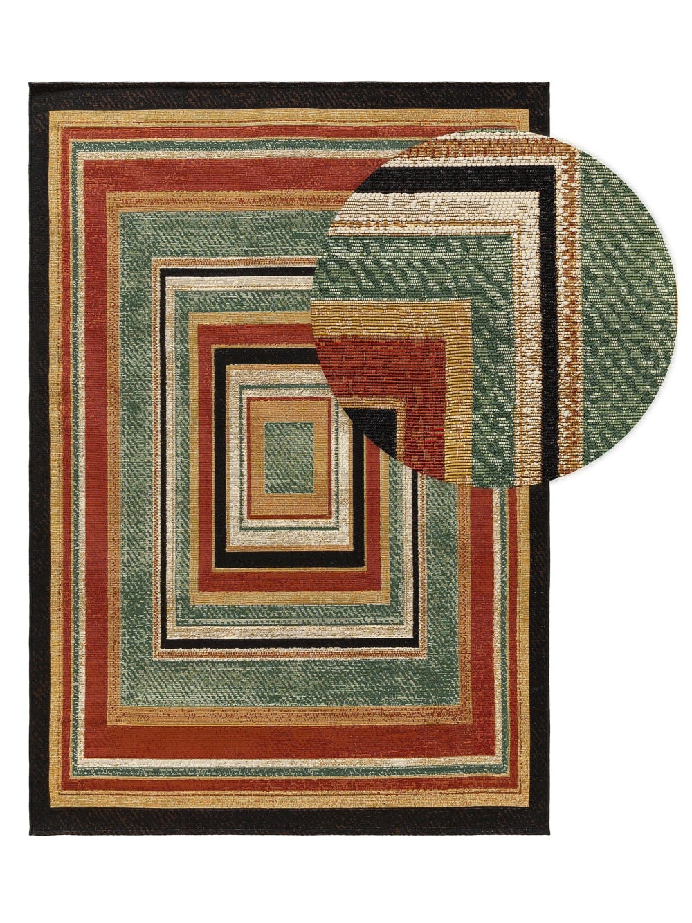 Tapis d'extérieur & intérieur multicouleur 200x285