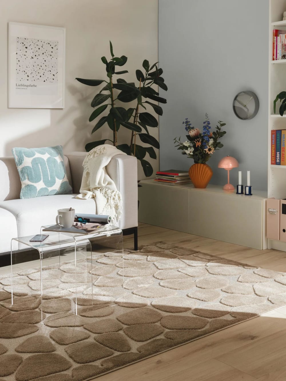 Tapis taupe 160x230 — vue 3