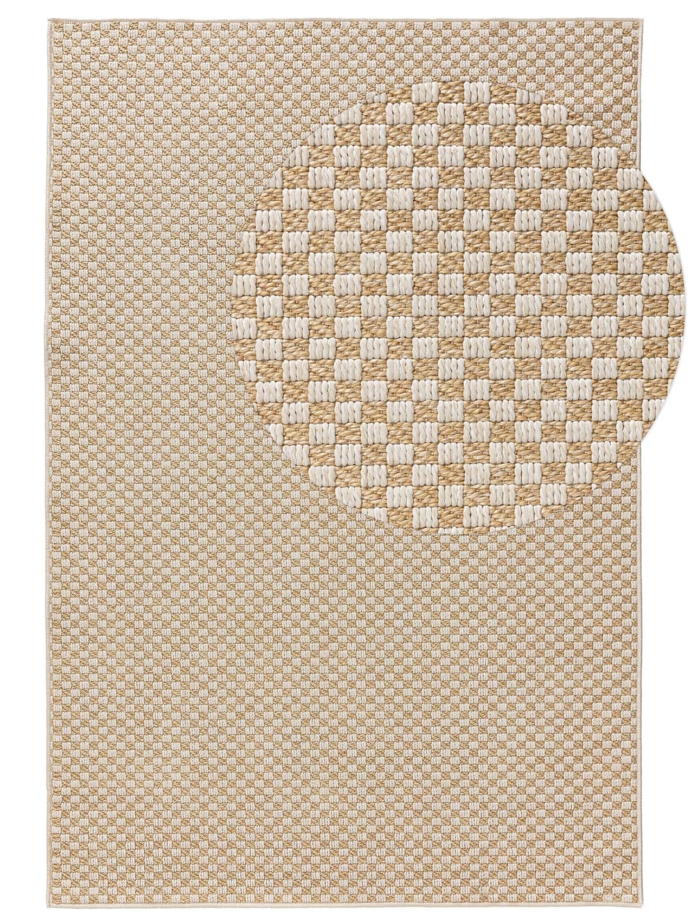 Tapis d'extérieur & intérieur crème/beige 154x230