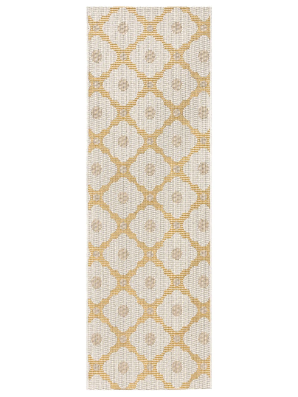 Tapis de couloir extérieur & intérieur beige/jaune 70x200