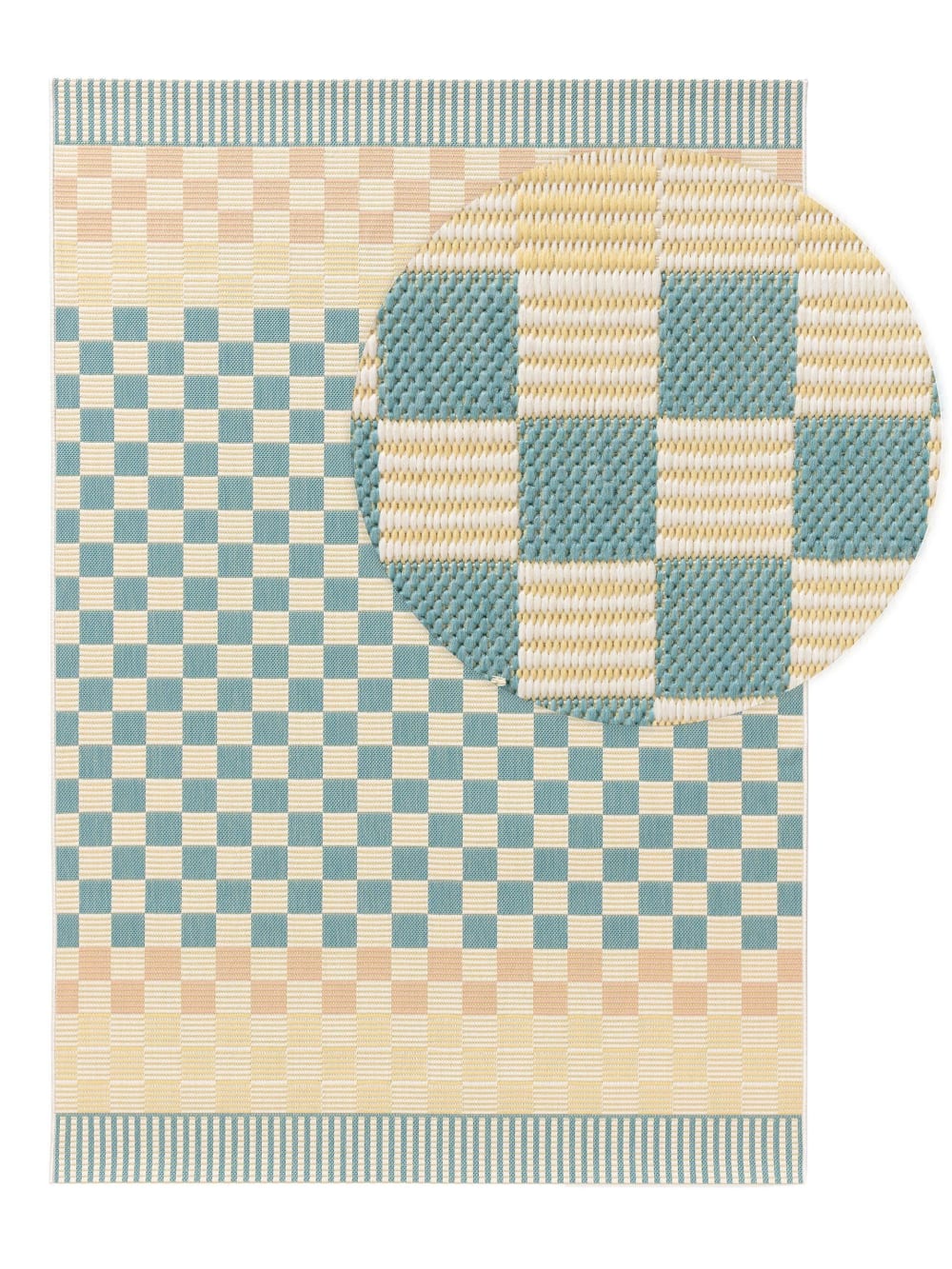 Tapis d'extérieur & intérieur multicouleur 80x150