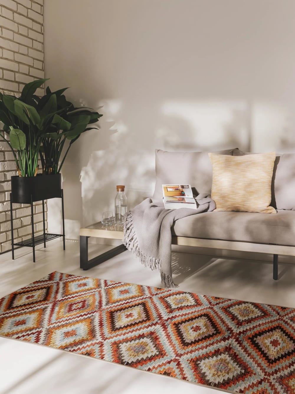 Tapis de couloir extérieur & intérieur multicouleur 80x250 - Maisons du Monde