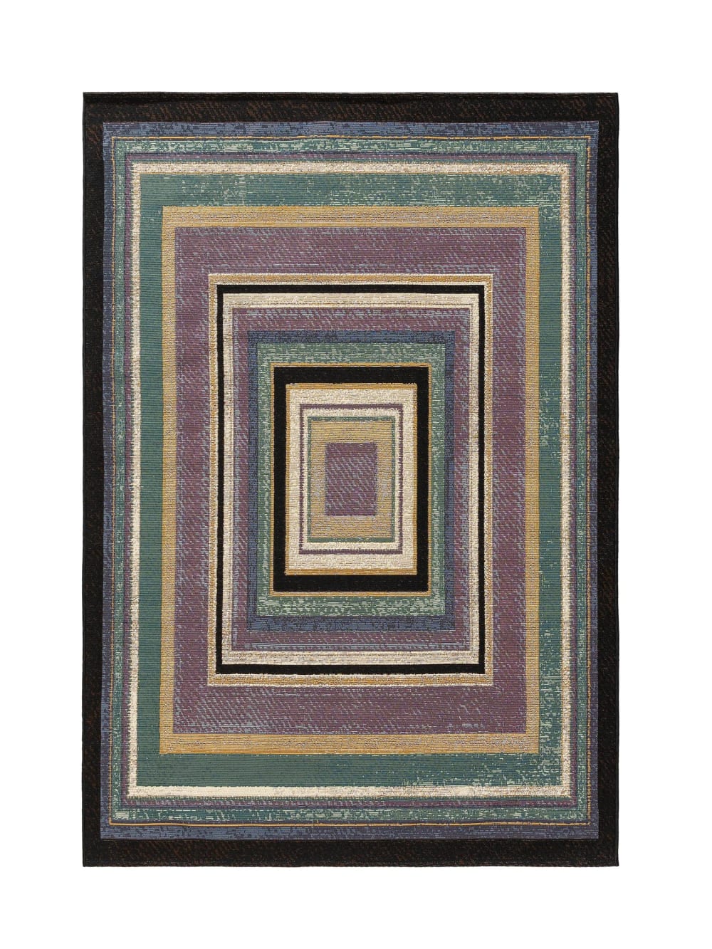 Benuta In- & Outdoor-Teppich multicolor/blau 200x285 style exotic Mehrfarbig Pvc - Polyvinlychlorid
