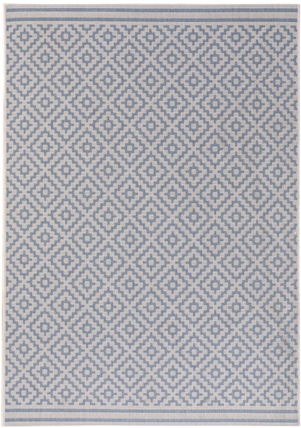 Benuta In- & Outdoor-Teppich blau 200x290 style modern - Pvc - Polyvinlychlorid