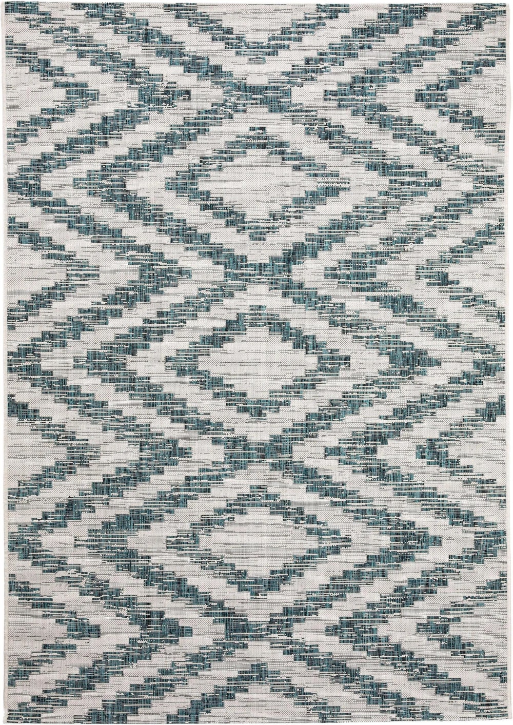 Tapis d'extérieur & intérieur bleu 120x170