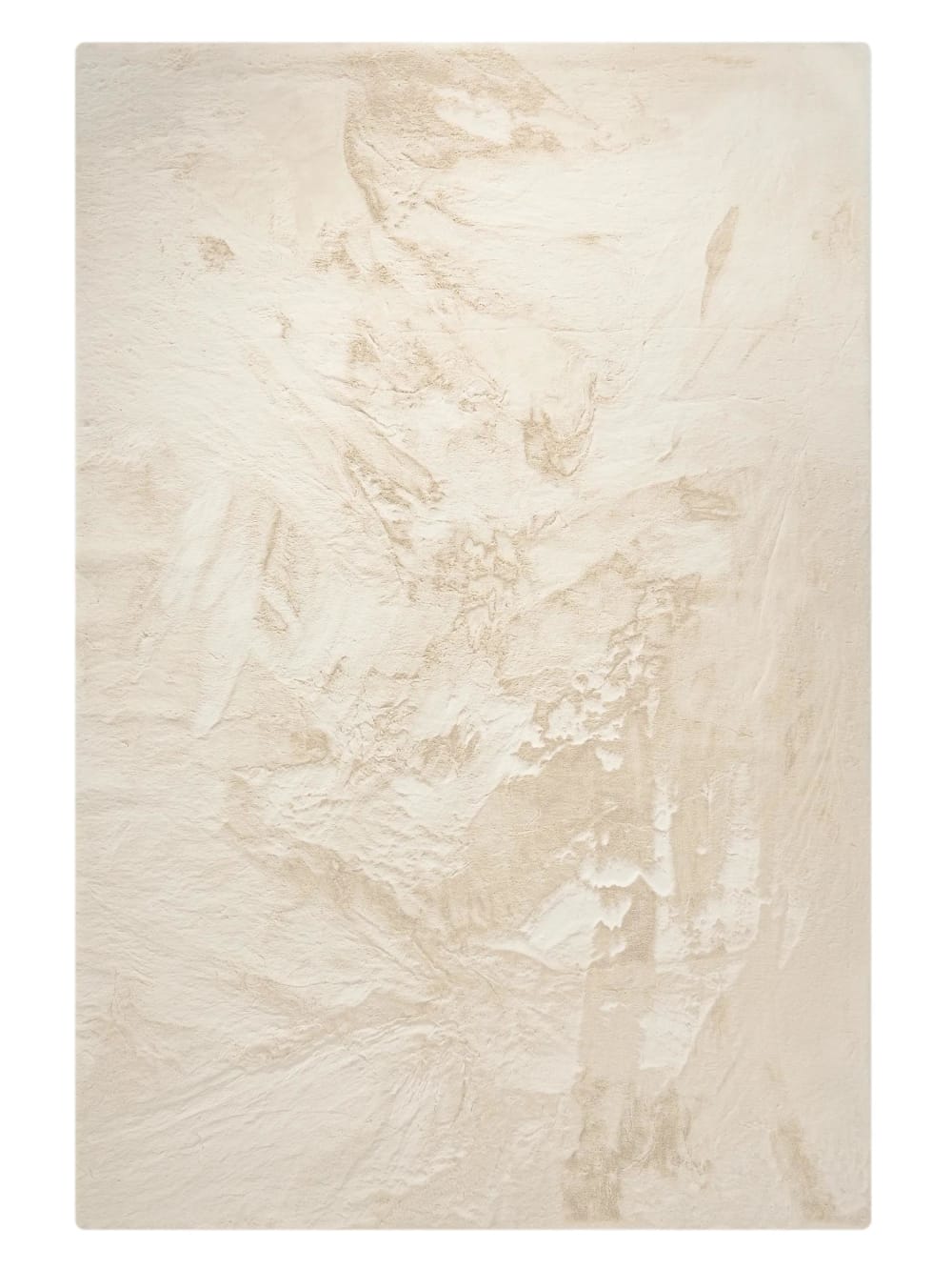 Benuta Fellteppich cream 200x300 style modern Beige Pvc - Polyvinlychlorid