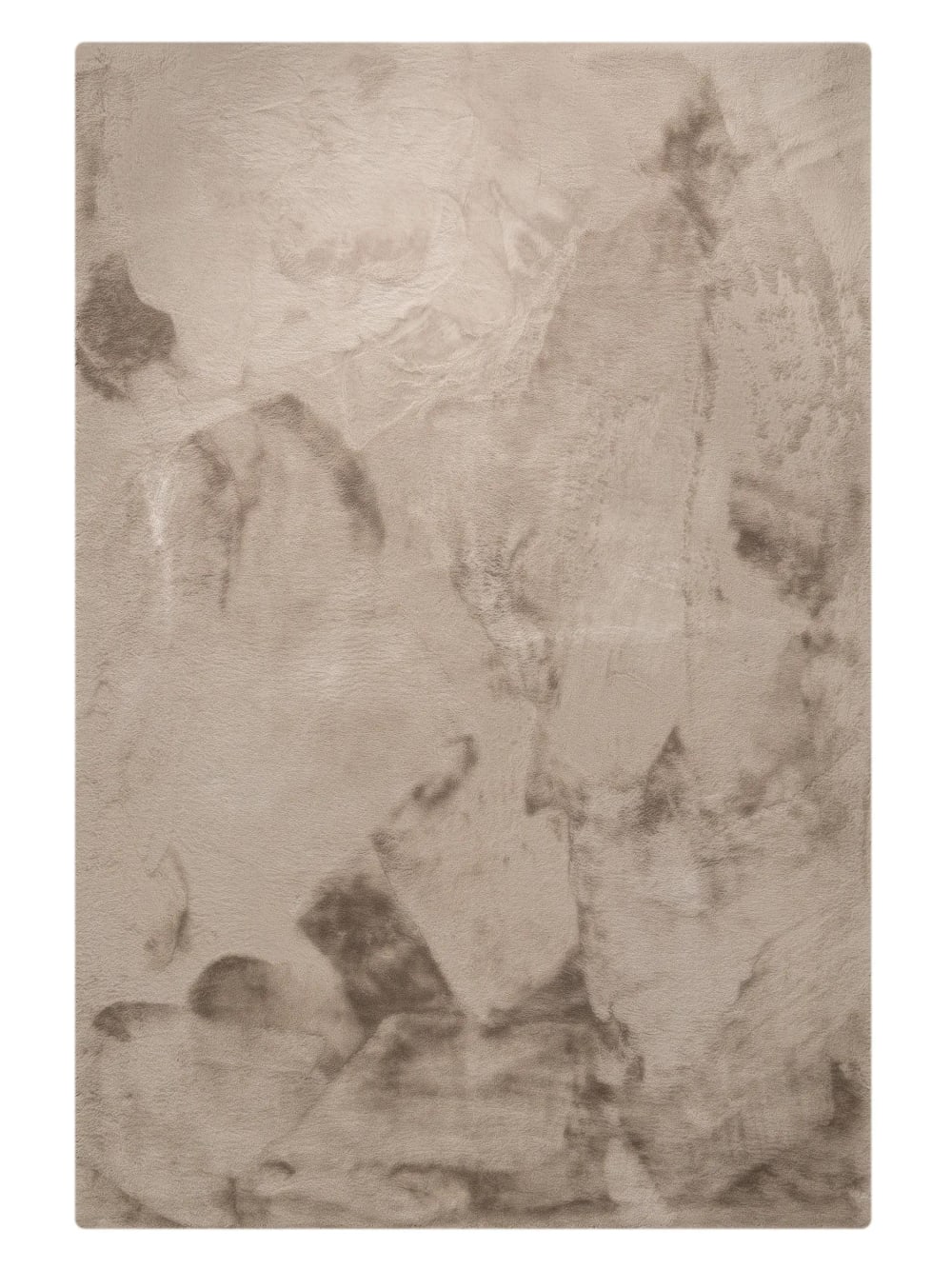 Benuta Fellteppich taupe 230x340 style modern - Pvc - Polyvinlychlorid
