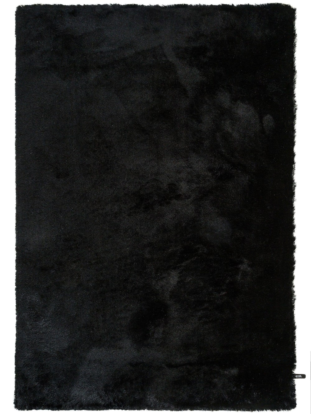 Tapis à poils longs noir 140x200