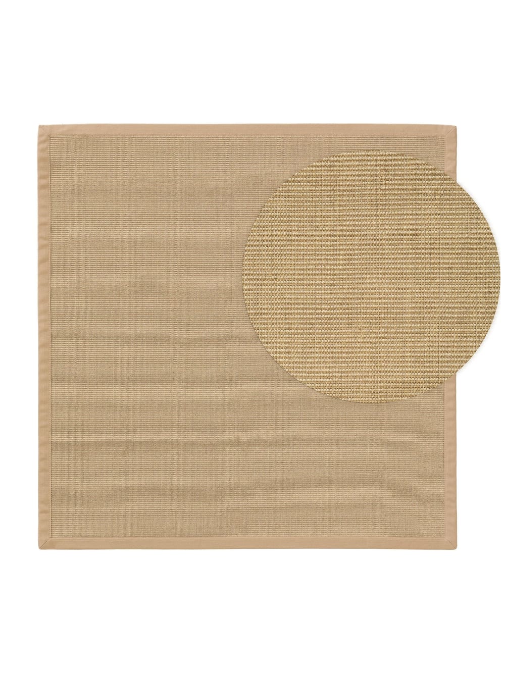 Tapis sisal crème 200x200