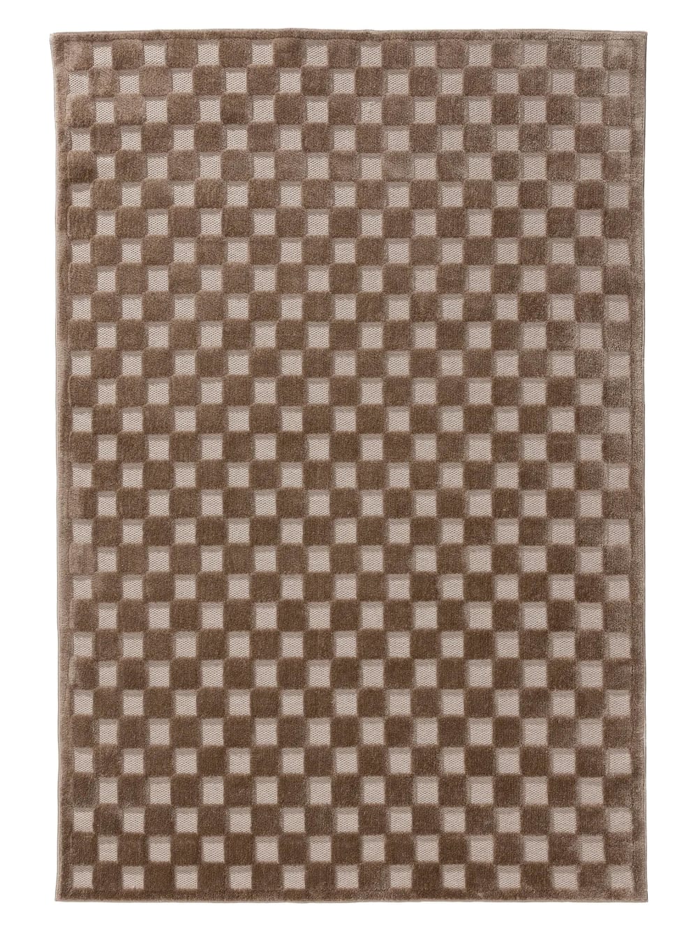 Benuta Teppich taupe 160x230 style modern - Pvc - Polyvinlychlorid