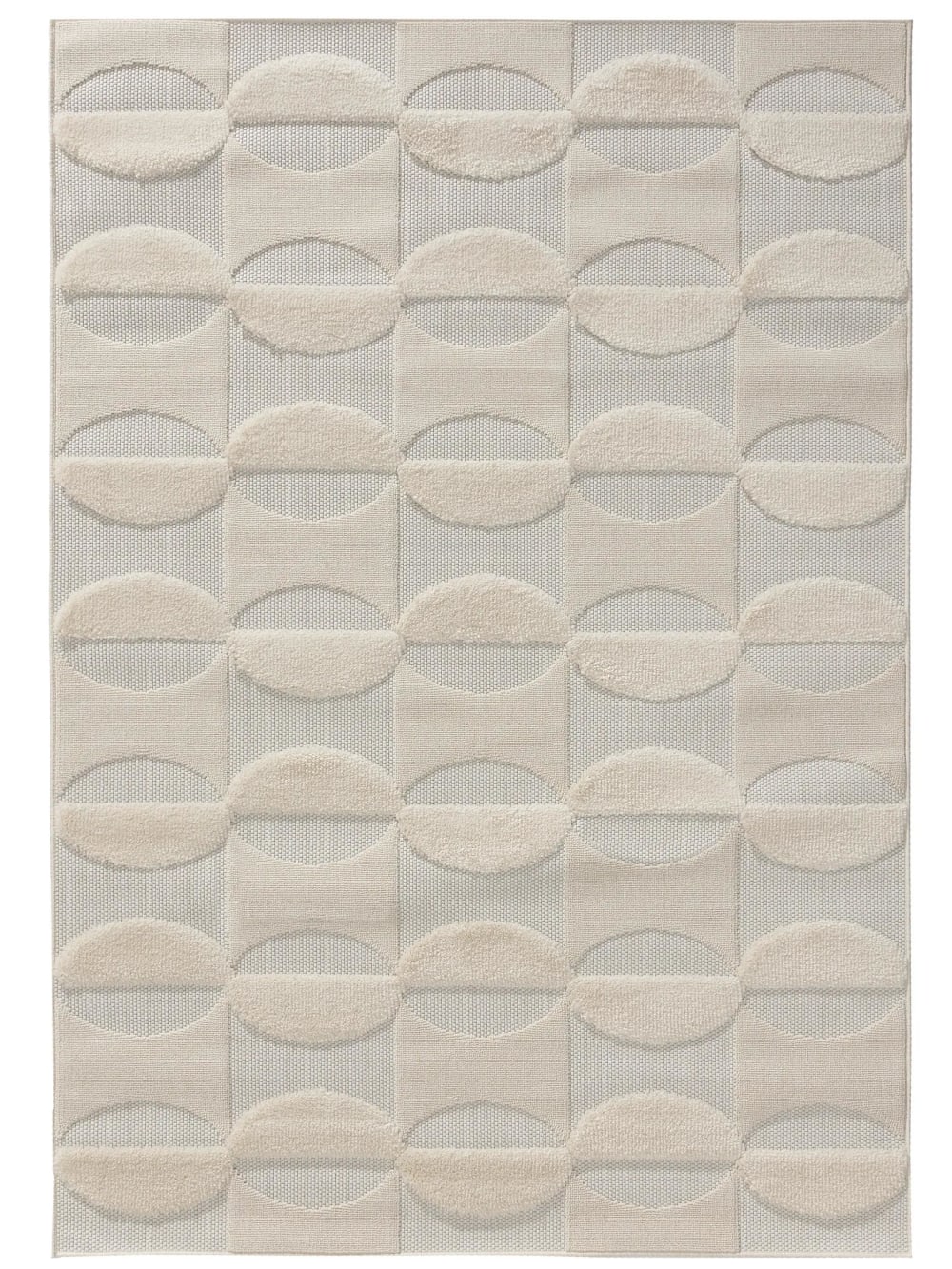 Benuta Teppich cream 120x170 style modern Beige Pvc - Polyvinlychlorid