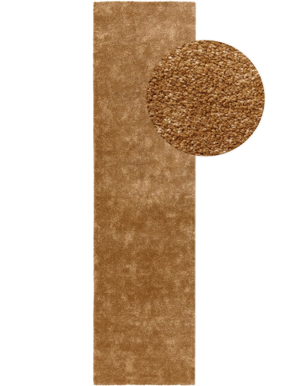 Benuta Läufer braun 80x200 style modern - Pvc - Polyvinlychlorid