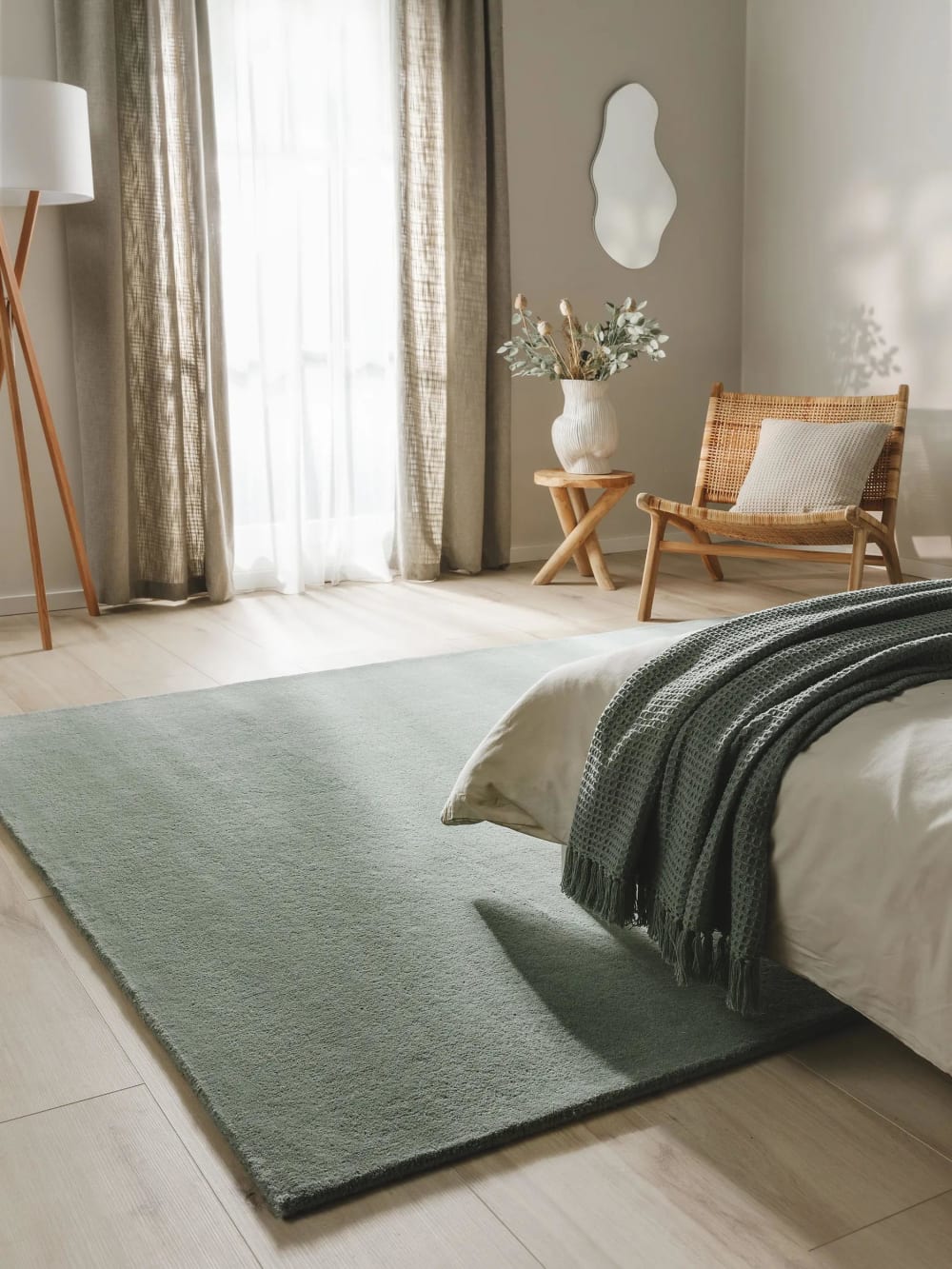 Wollteppich grün 250x350 - Maisons Du Monde