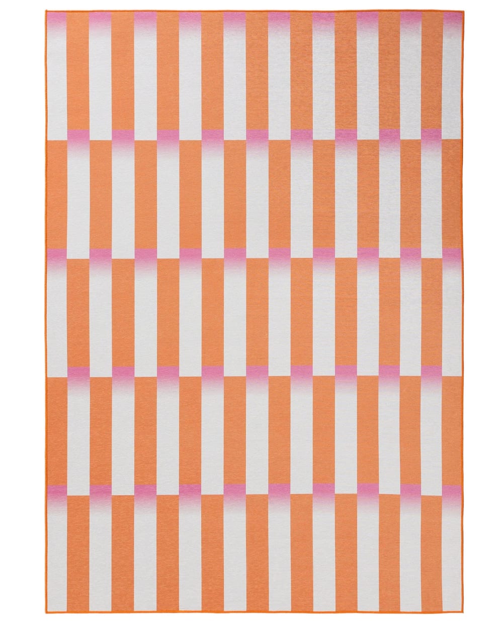 Tapis tissé à plat orange 120x170