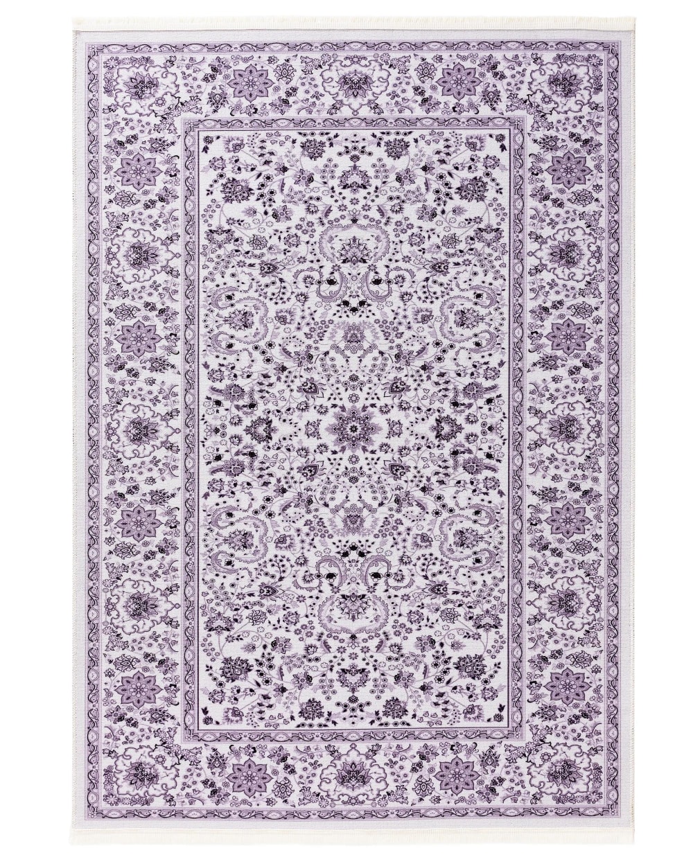Benuta Teppich lila 200x300 style vintage Violett Pvc - Polyvinlychlorid