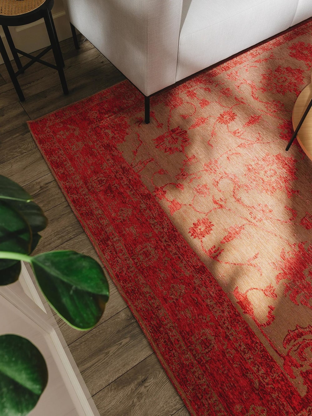 Tapis tissé à plat rouge 80x165 — vue 4