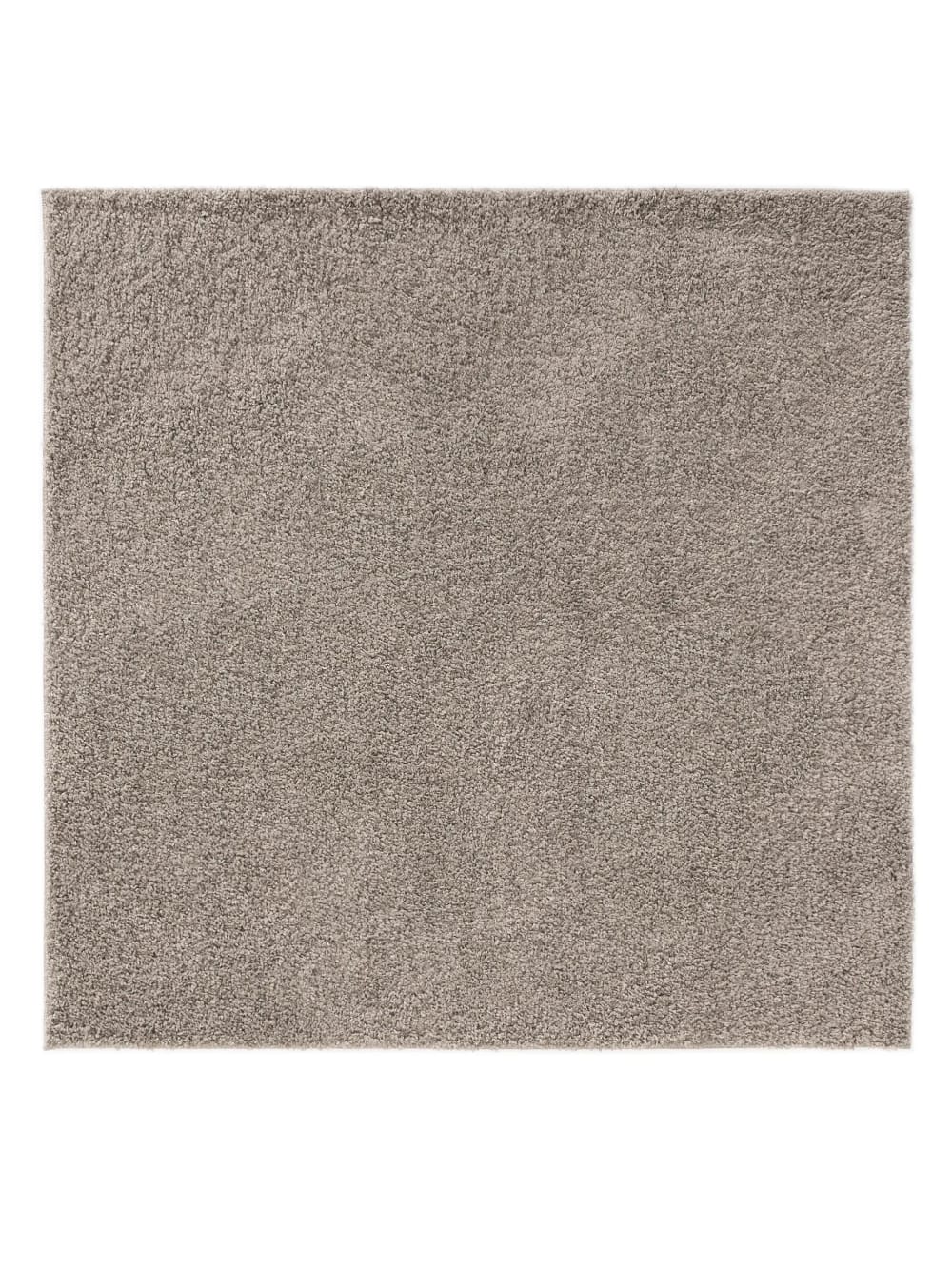 Benuta Hochflorteppich hellgrau 160x160 style modern - Pvc - Polyvinlychlorid