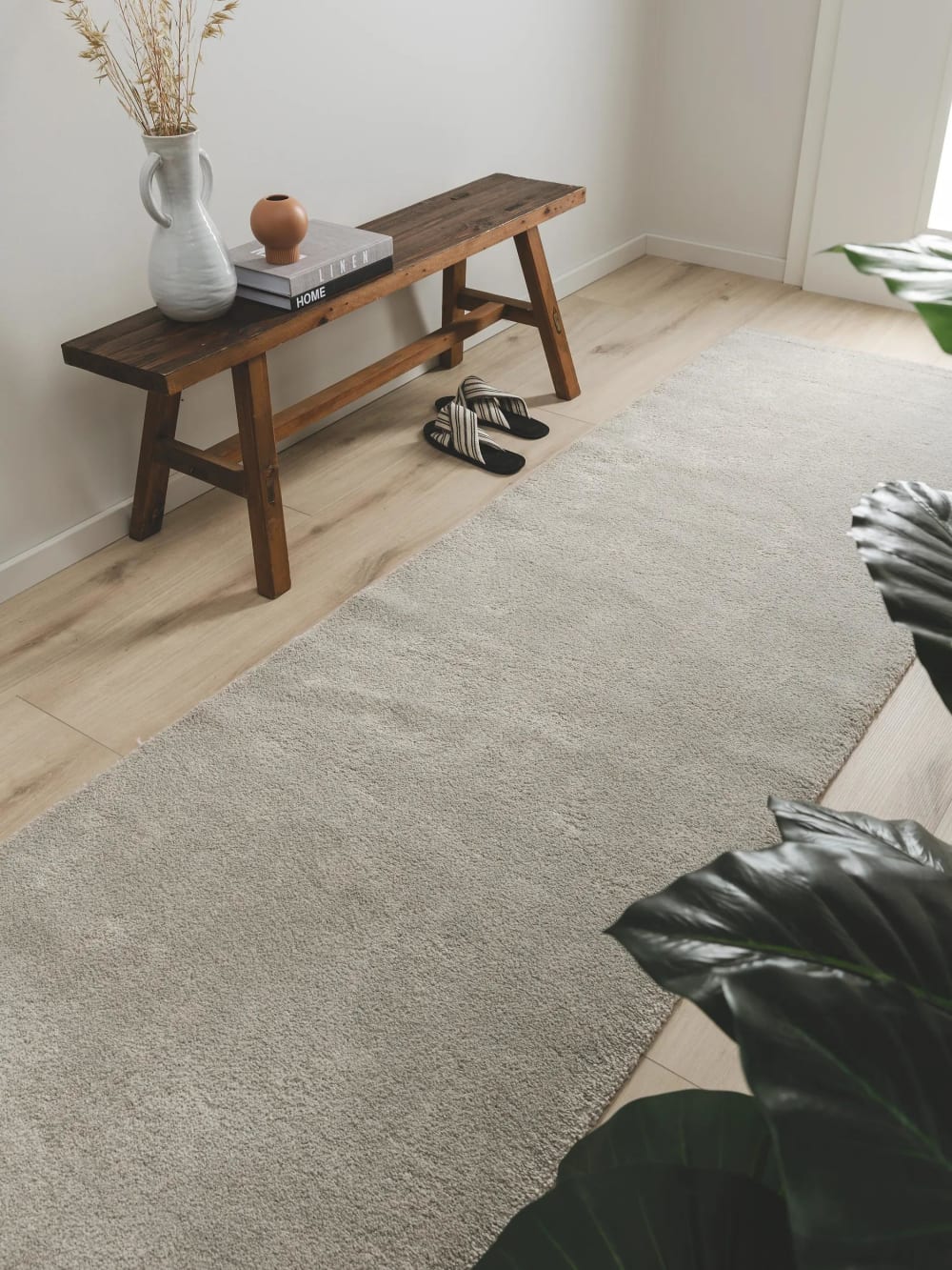 Tapis gris clair 80x200 — vue 4