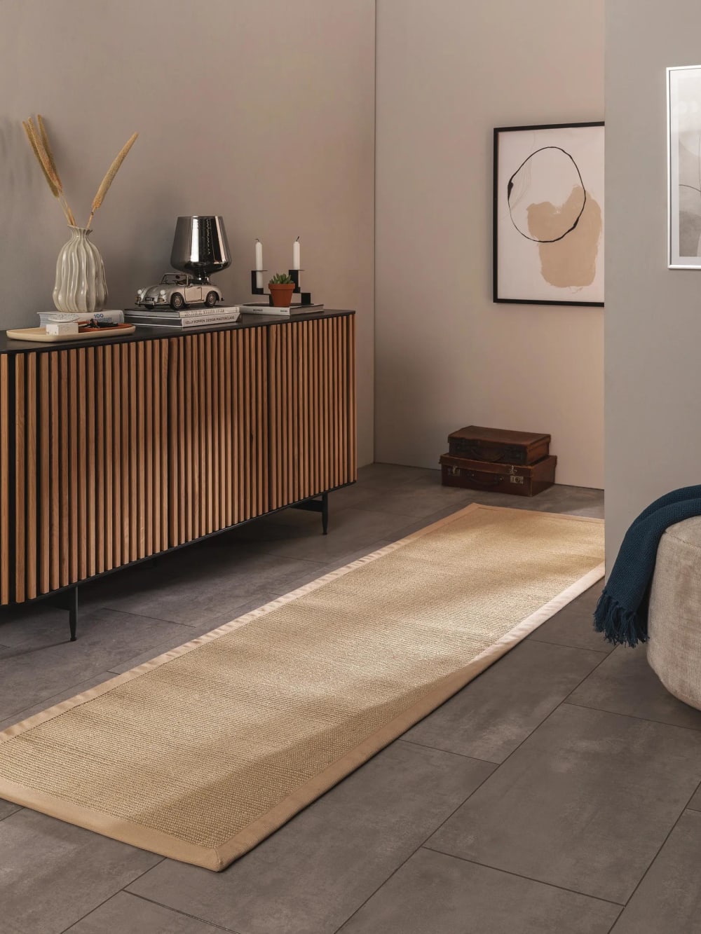 Tapis sisal crème 70x240 — vue 3