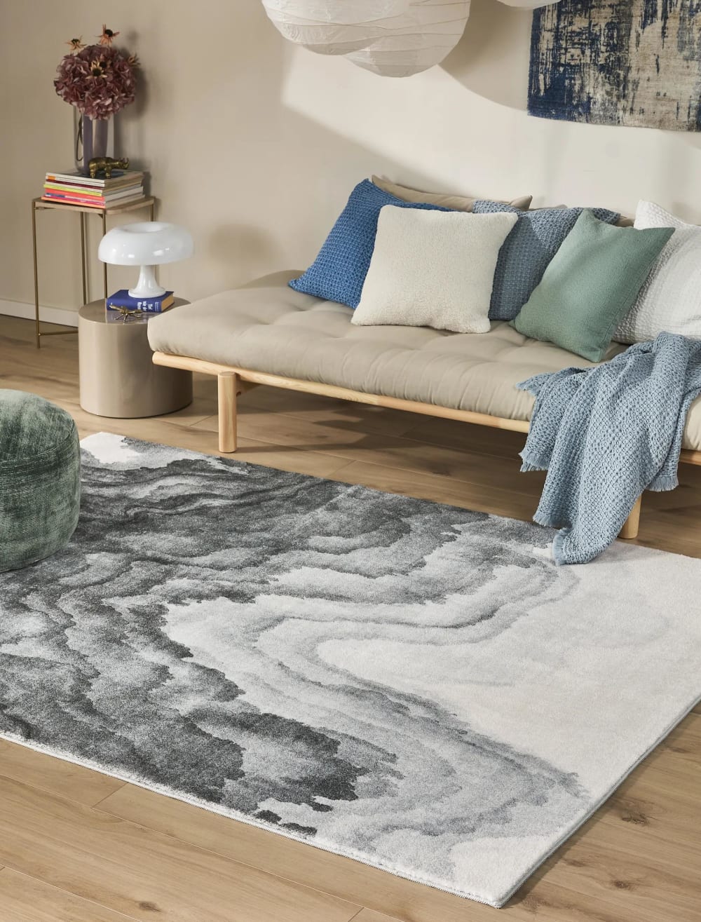 Tapis gris 160x230 - Maisons du Monde