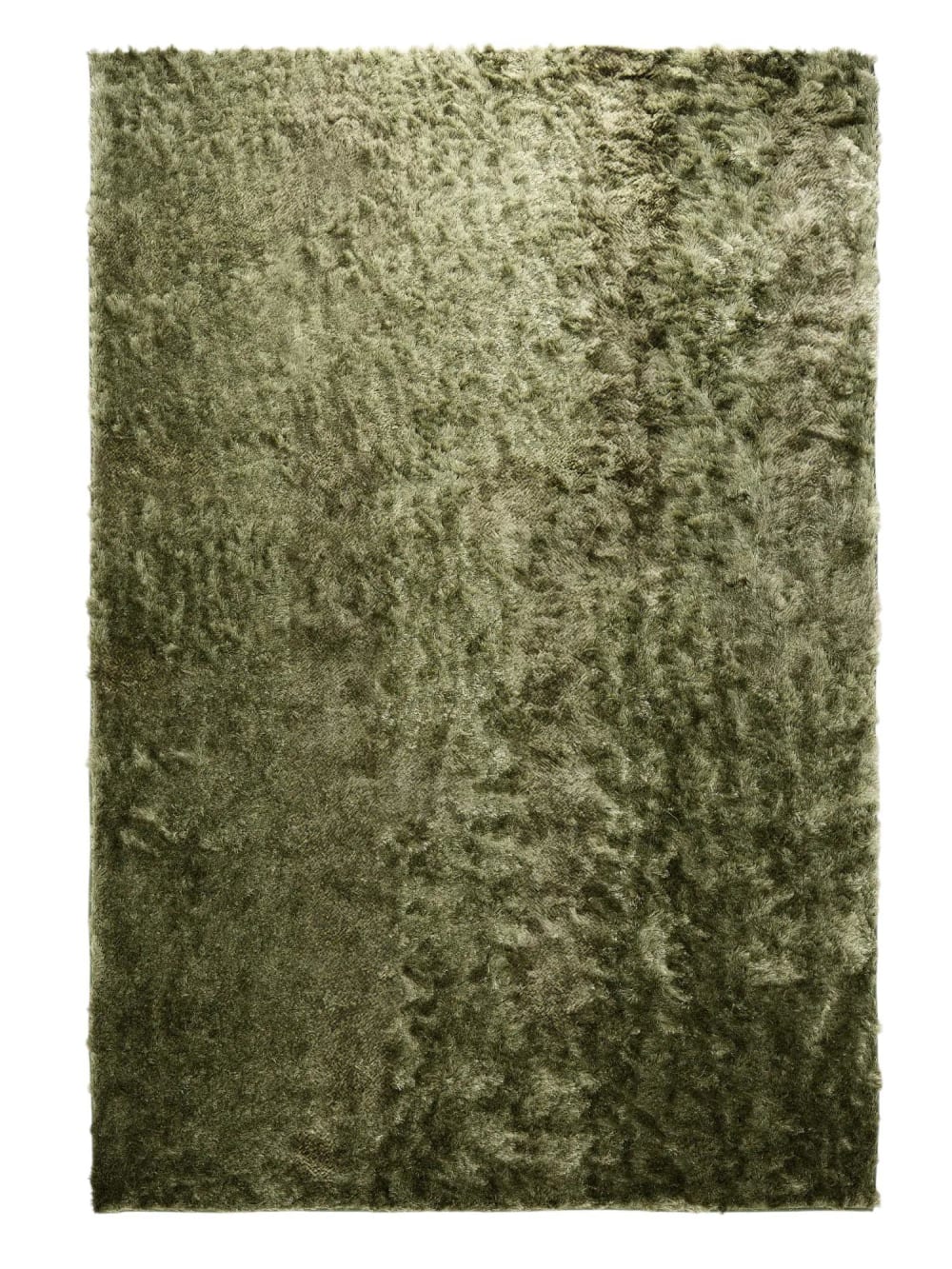 Benuta Hochflorteppich grün 140x200 style modern - Pvc - Polyvinlychlorid