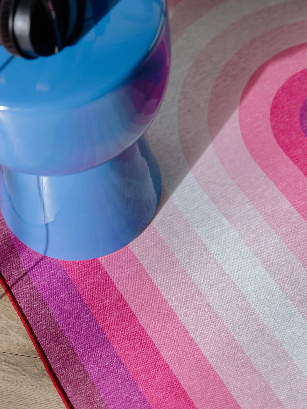 Tapis tissé à plat fuchsia 140x200 — vue 4