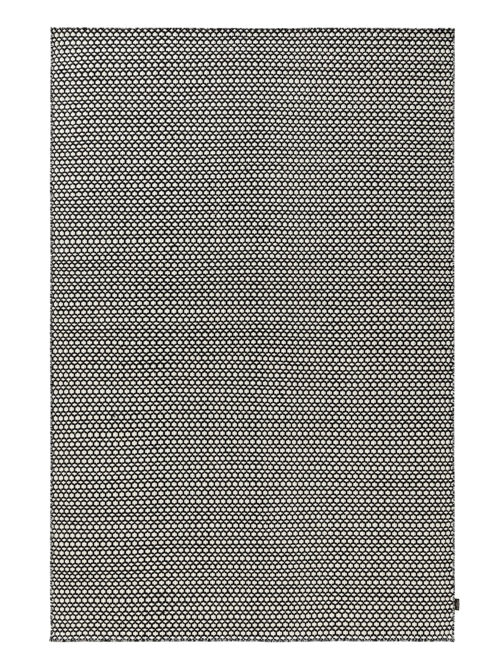 Tapis de laine beige/noir