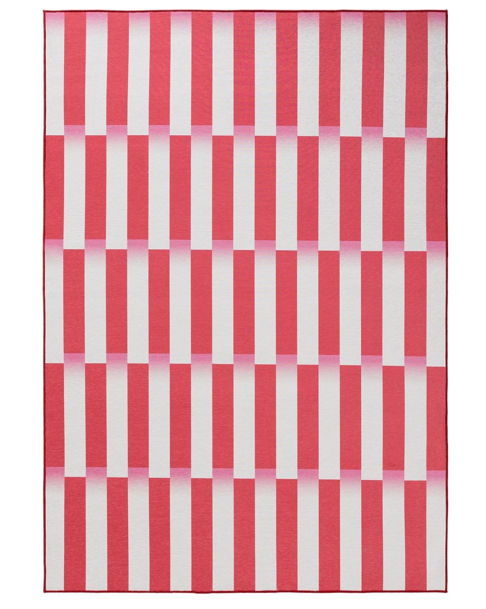 Tapis tissé à plat rouge 160x230