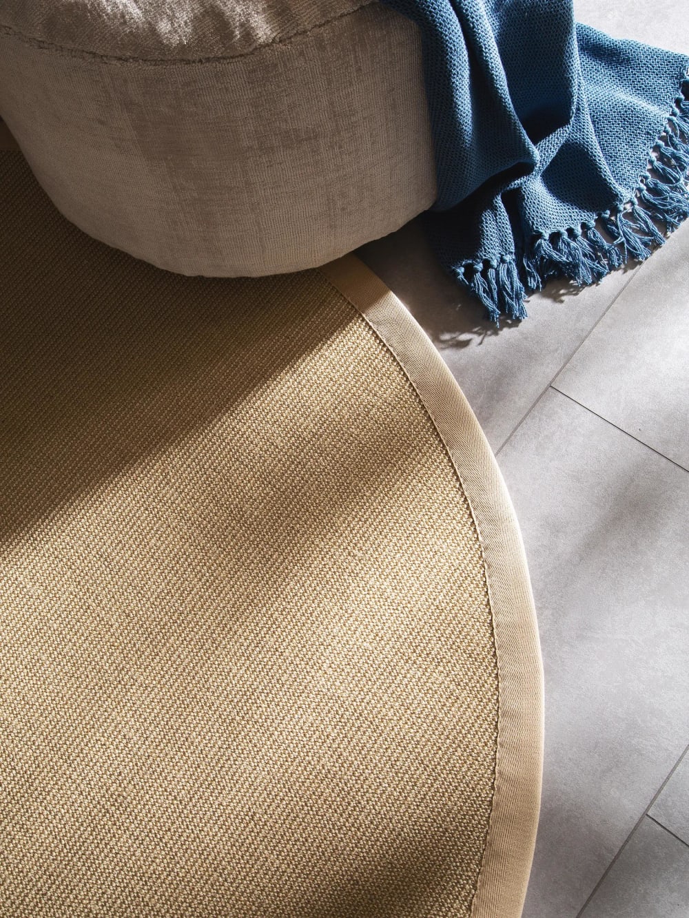 Tapis sisal crème D 150 rond — vue 4