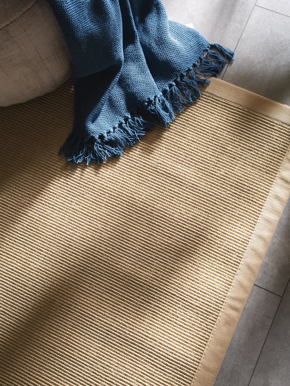Tapis sisal crème 150x150 — vue 4