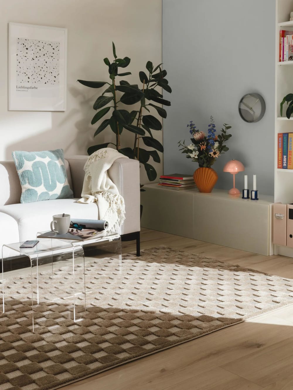 Tapis taupe 120x170 — vue 3
