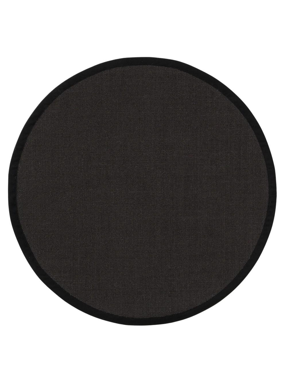 Benuta Sisalteppich schwarz D 150 rund style landhaus - Jute