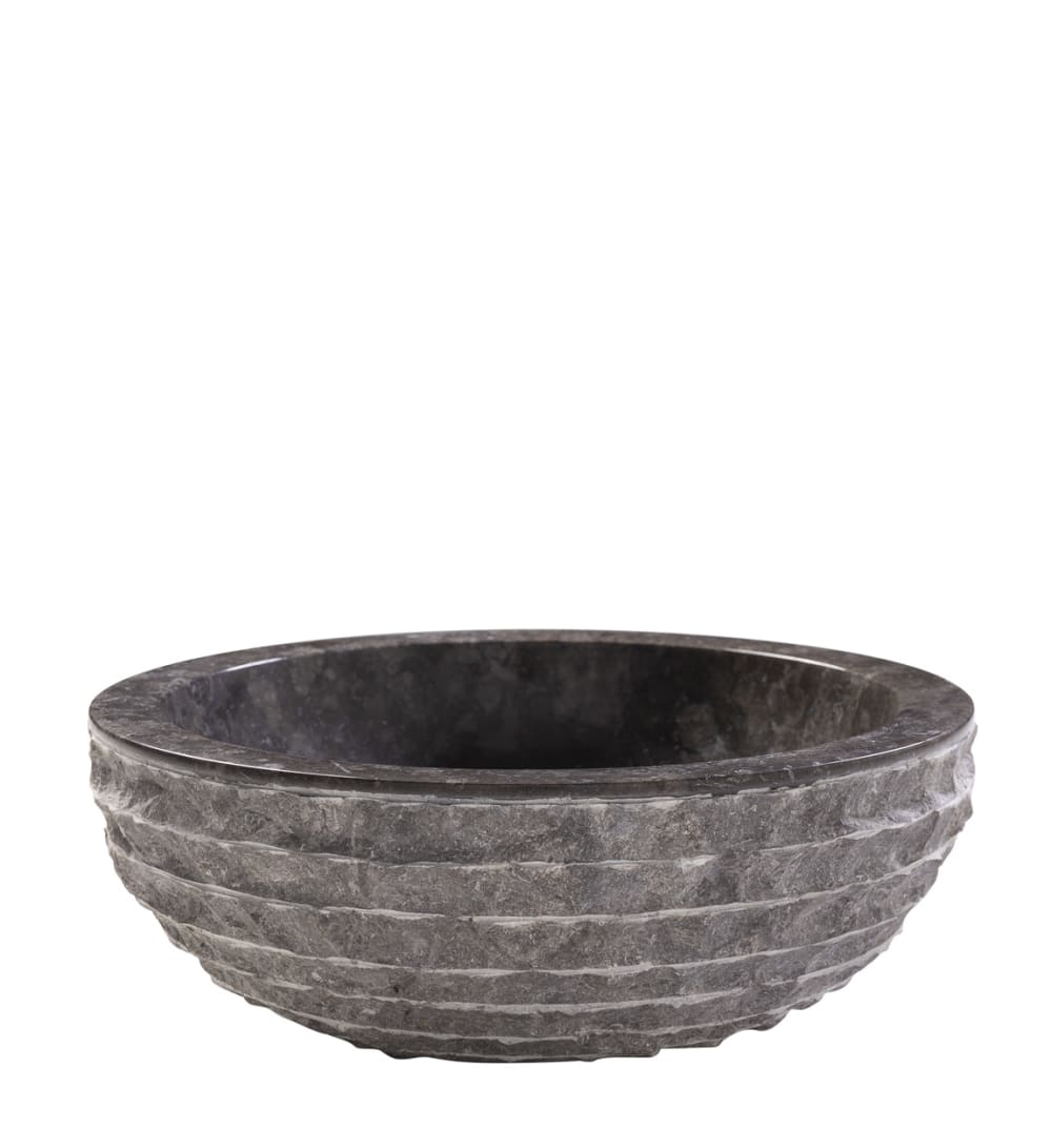 Vasque en marbre gris Ø 40 cm