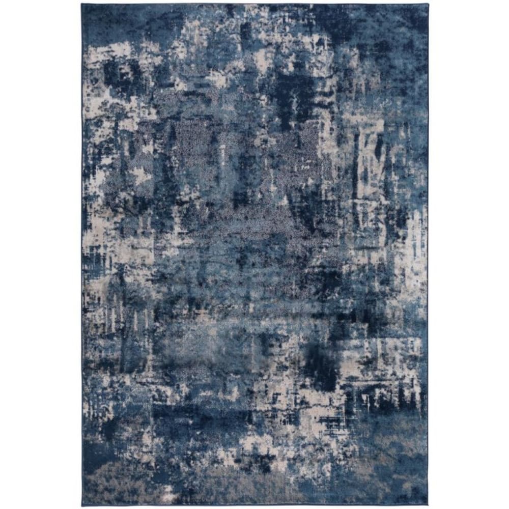 Tapis en polypropylène design bleu marine 200 x 290
